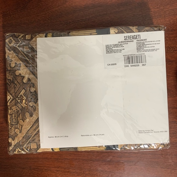 Whole Home | Serengeti Bed Skirt - Queen - Picture 2 of 2